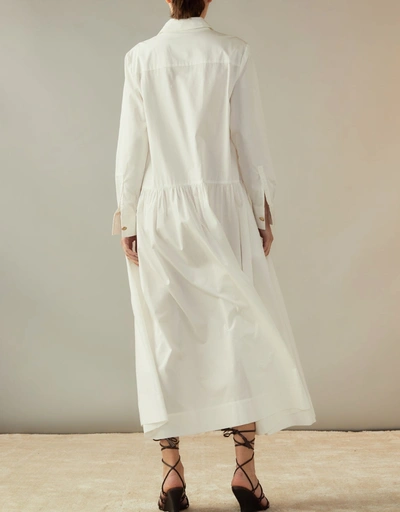 Perennial 襯衫中長洋裝-White