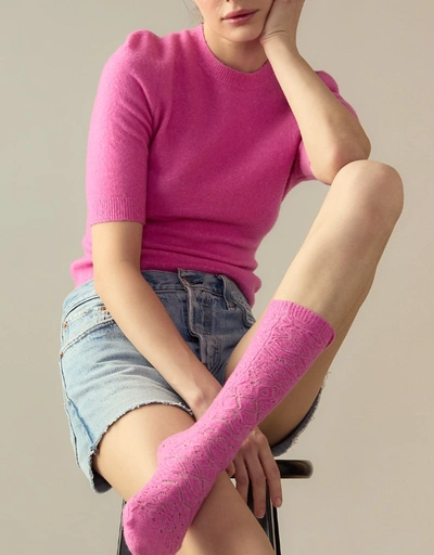 羊毛混紡毛衣-Pink