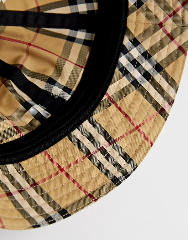 Burberry Classic Check Dome-Shaped Bucket Hat