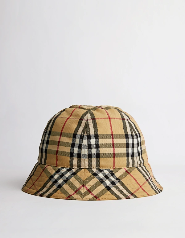 Burberry 經典格紋圓頂漁夫帽