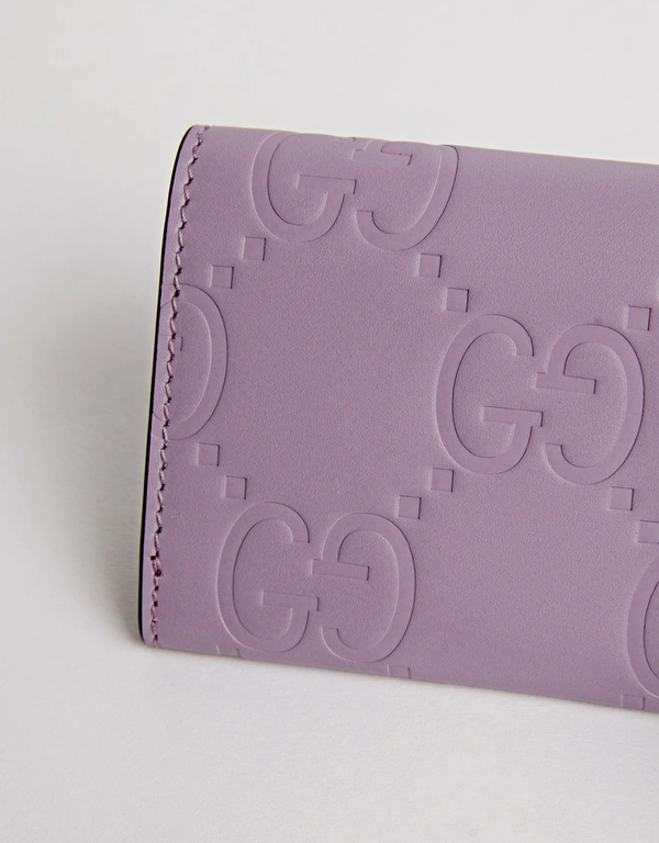 Gucci GG Leather Embossed Card Case