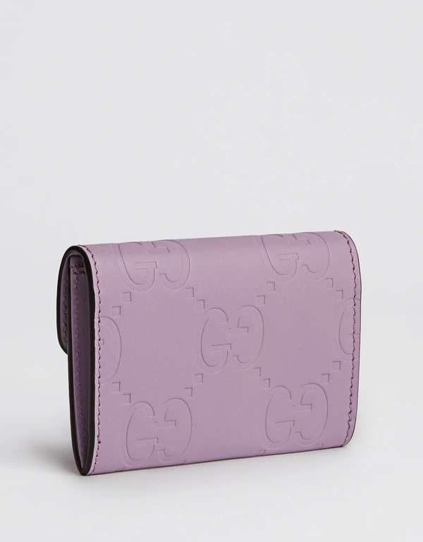Gucci GG Leather Embossed Card Case