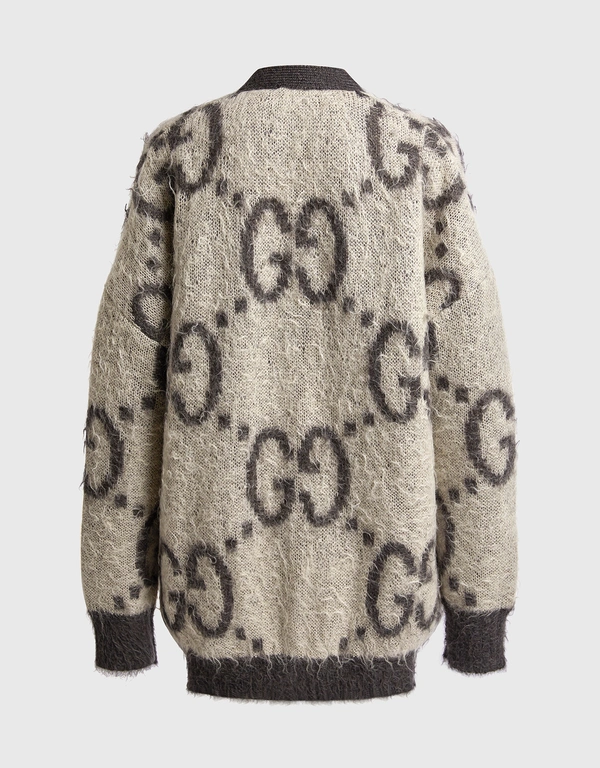 Gucci GG jacquard Mohair Reversible Cardigan