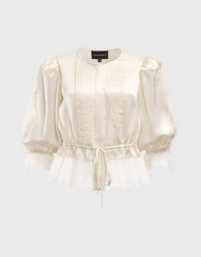 Lure Lace Blouse-Ivory