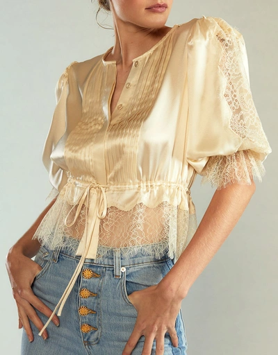 Lure Lace Blouse-Ivory