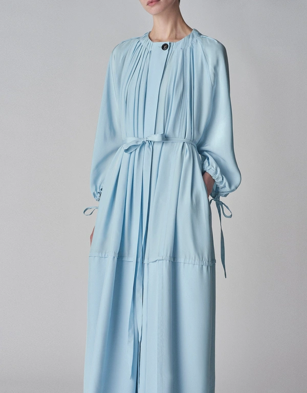 Co Habotai Bubble Maxi Dress-Blue