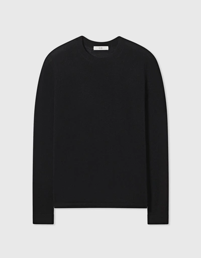 Cashmere Crew Neck Sweater-Black