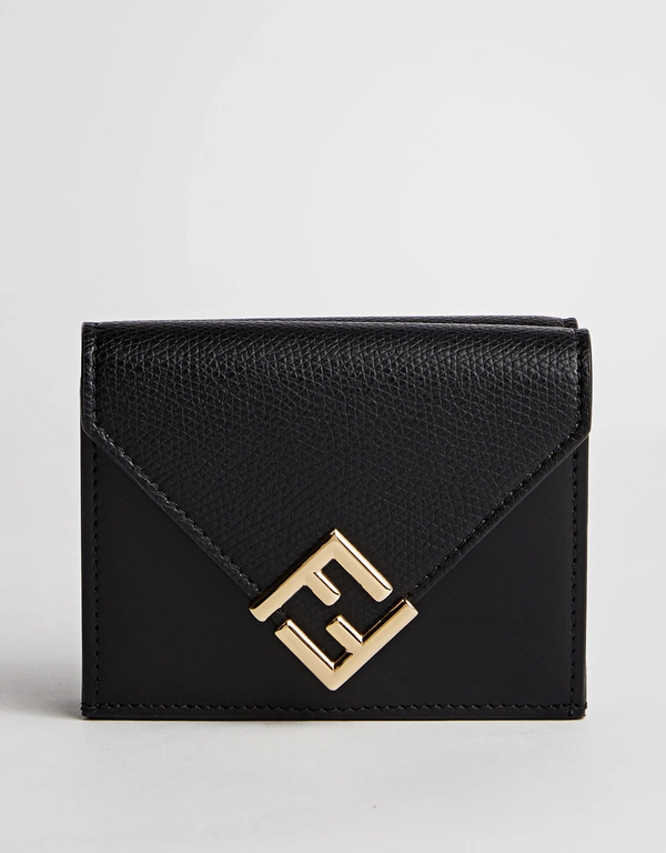 Fendi FF Diamonds Logo Tri-Fold Wallet