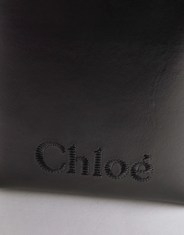 Chloé Chloé Sense Micro Shiny Calfskin Crossbody Bag