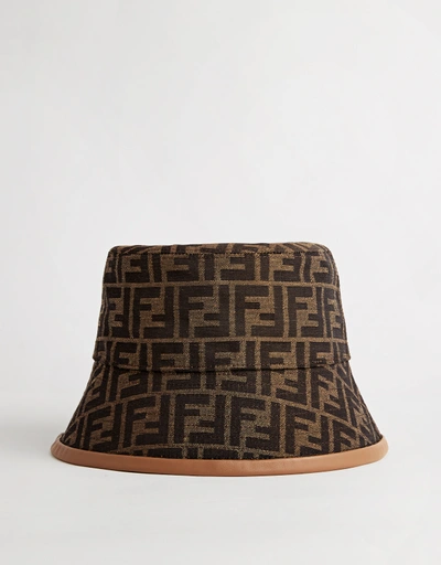 FF Logo Jacquard Fabric Bucket Hat