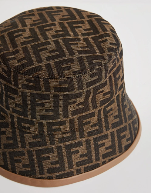 FF Logo Jacquard Fabric Bucket Hat