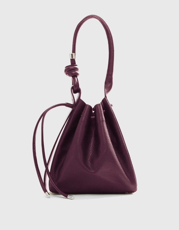 Behno Tina Medium Pebble Leather Shoulder Bag