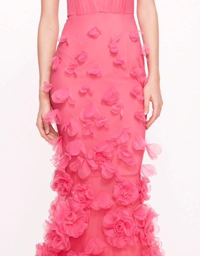 Tulle Rosette Gown-Pink