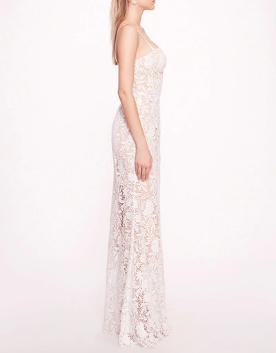 Lace Mermaid Gown-Ivory