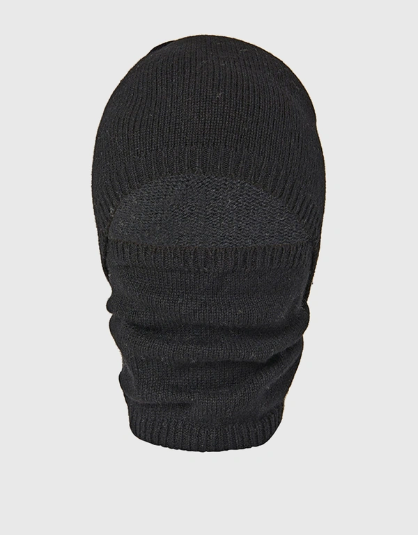 Rosetta Getty 喀什米爾面罩式毛帽-Black