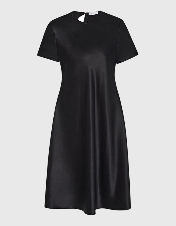 Rosetta Getty Charmeuse Silk Satin Mini Dress