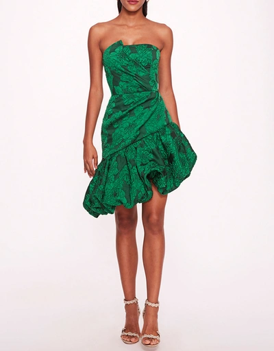 Calathea Mini Dress-Emerald