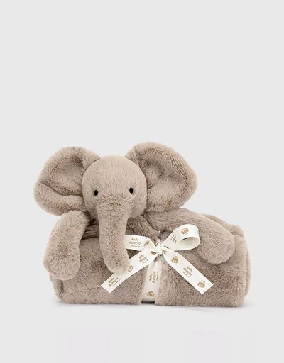Smudge Luxe Elephant Blanket Soft Toy 70cm
