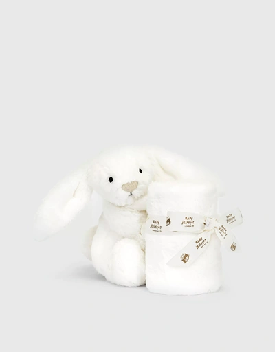 Bashful Luxe Bunny Soother Soft Toy-White