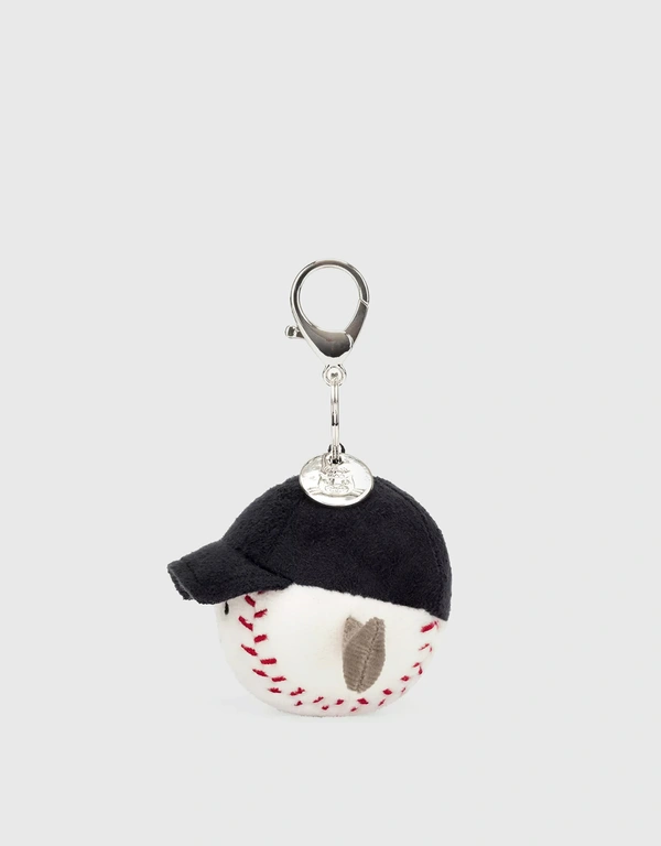 Jellycat Amuseable Sports Baseball Bag Charm 12cm