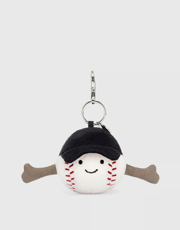 Jellycat Amuseable Sports Baseball Bag Charm 12cm