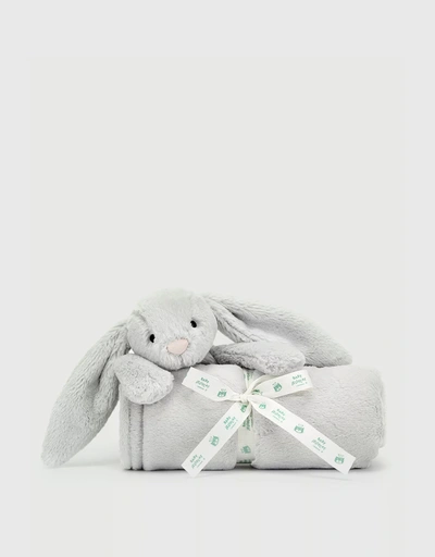 Bashful Bunny Blanket Soft Toy-Silver