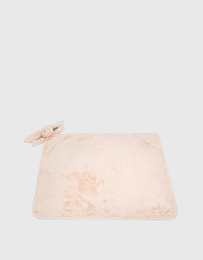 Bashful Bunny Blanket Soft Toy-Blush