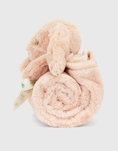 Bashful Bunny Blanket Soft Toy-Blush