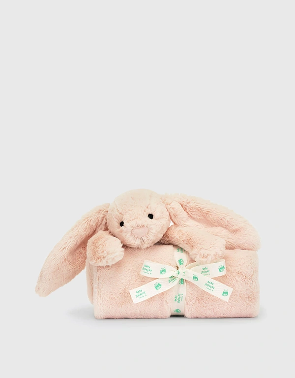 Jellycat Bashful Bunny Blanket Soft Toy-Blush