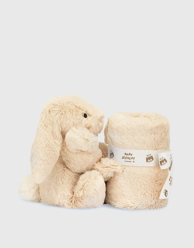 Bashful Luxe Bunny Soother Soft Toy-Beige