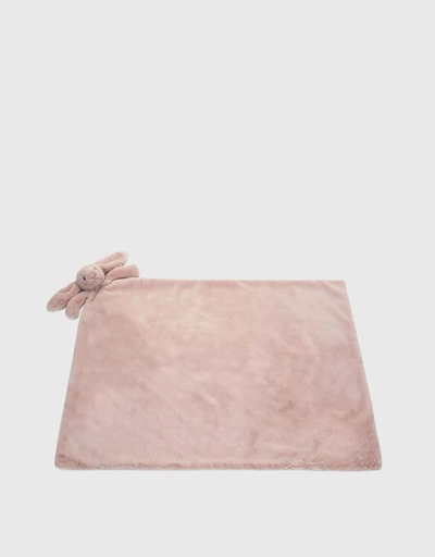 Bashful 奢華兔子小毛毯玩偶-Rosa