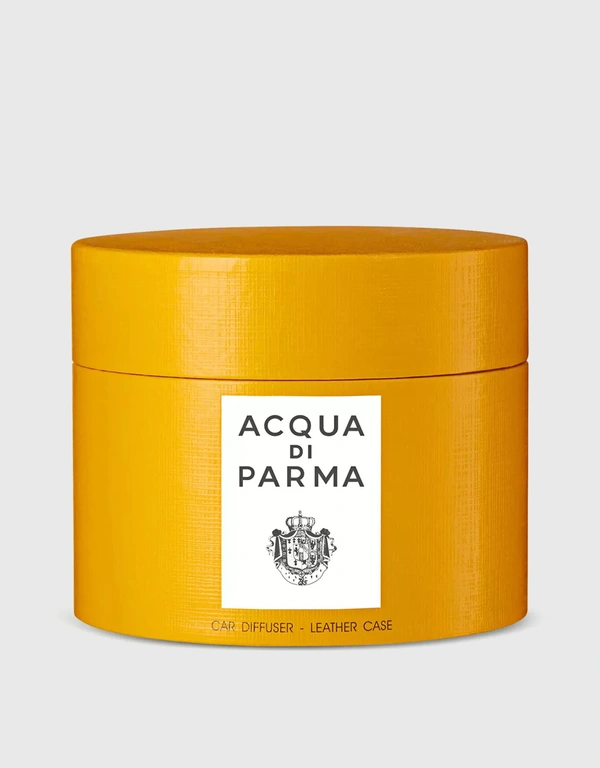 Acqua di Parma Airound Leather Car Diffuser Case-Yellow