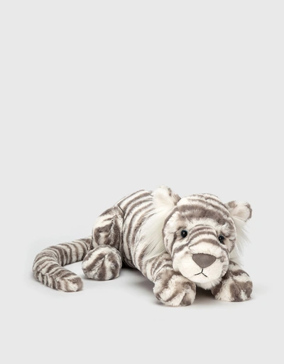 Sacha Snow Tiger Soft Toy 46cm