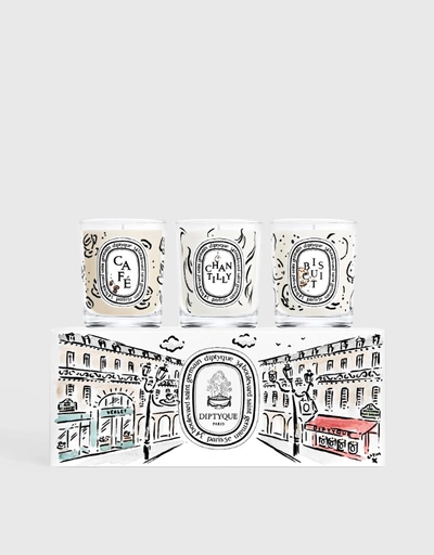 Café Verlet Limited Edition Scented Candle Set 3 x 70g