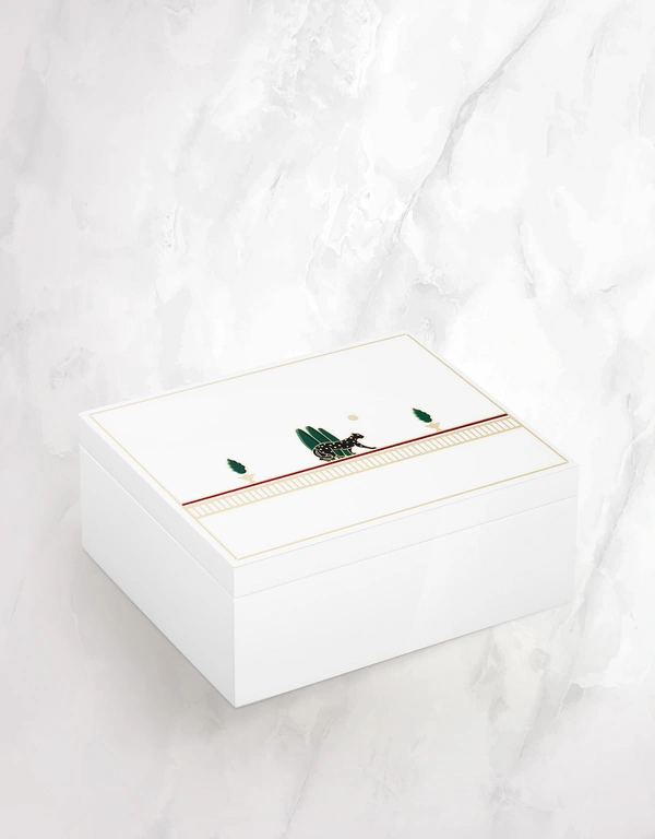 Cartier 卡地亞美洲豹漆木中型置物盒