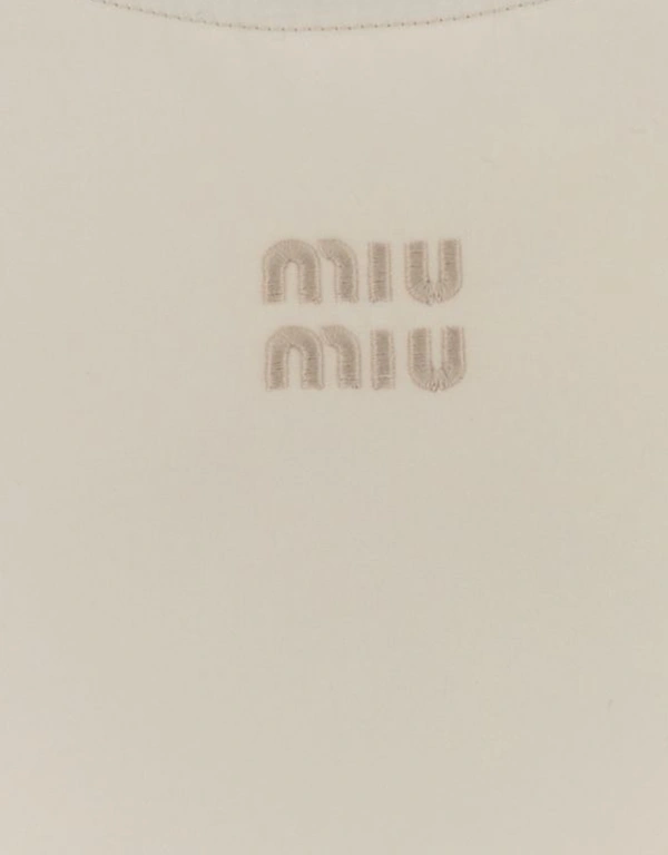 Miu Miu Sleeveless Cropped Top