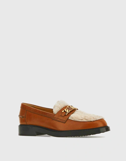 Stivali Calfskin With Shearling Leather Loafers