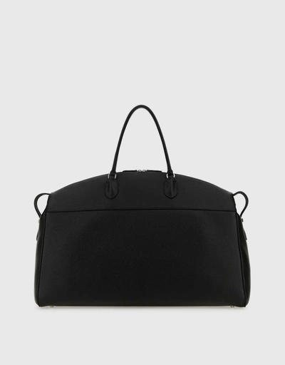 Calfskin Leather Oversized Utilitarian Luggage Bag