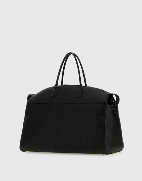 Calfskin Leather Oversized Utilitarian Luggage Bag