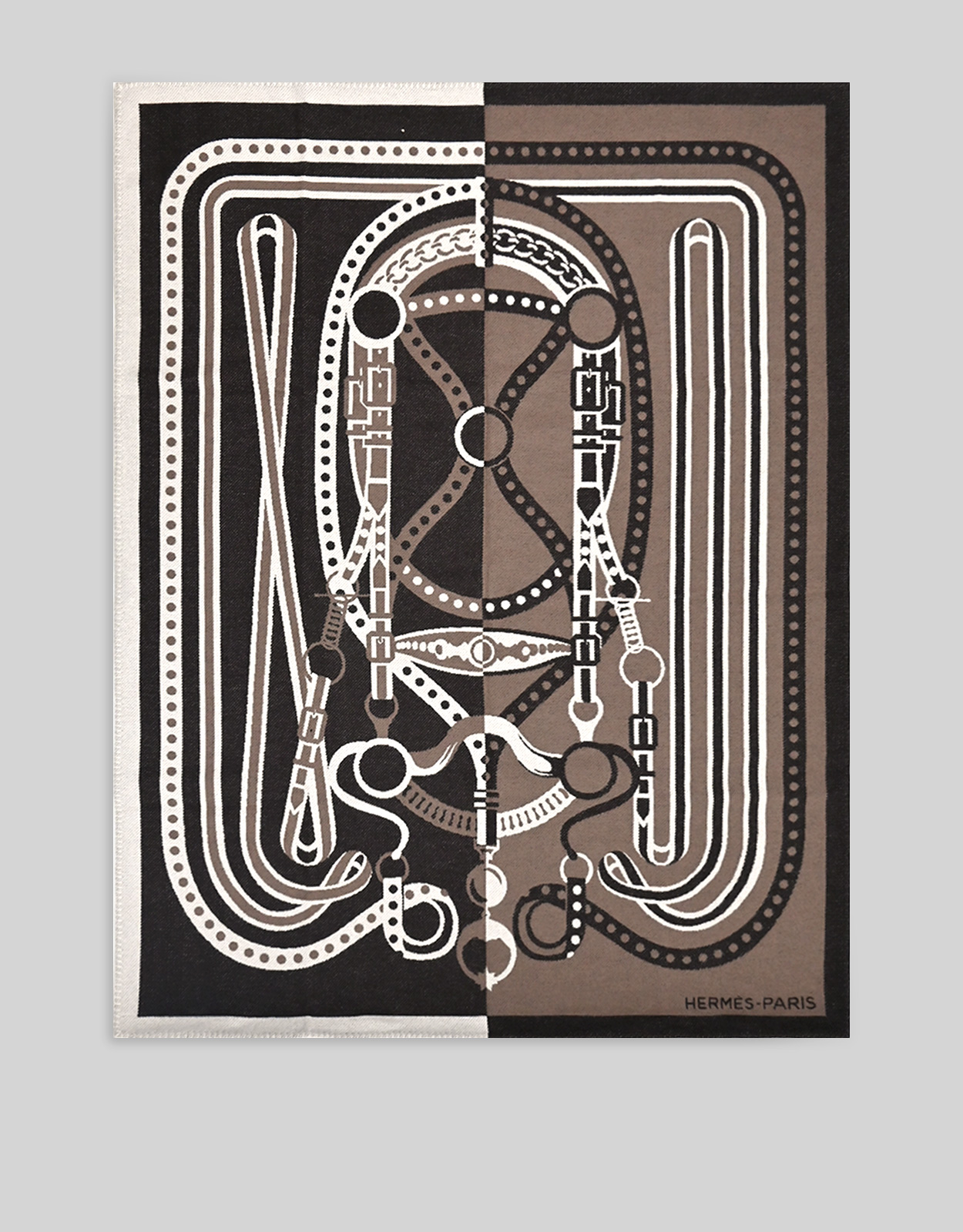 Hermès Hermès Grand Tralala Cashmere Jacquard Blanket () IFCHIC.COM 