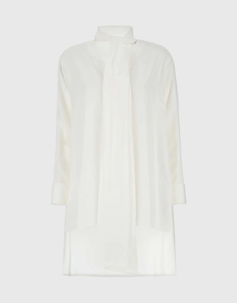 Loewe Satin Oversize ロングスリーブ Shirt (トップス) IFCHIC.COM