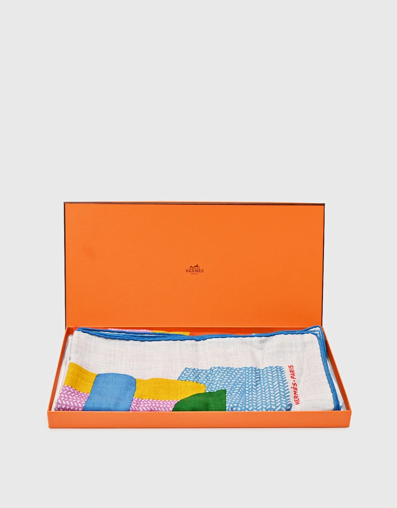 Hermès Hermès Mon Premier Galop 140 Cashmere And Silk Shawl