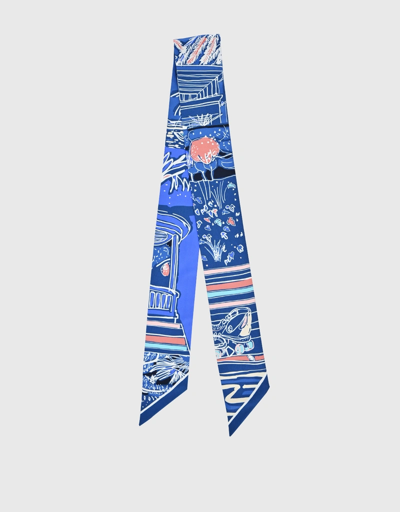 Hermès Hermès Rayures D'Ete Twilly Silk Scarf (スカーフ) IFCHIC.COM