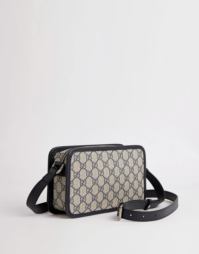 Gucci Retro Mini Canvas Interlocking G Crossbody Bag (ショルダー