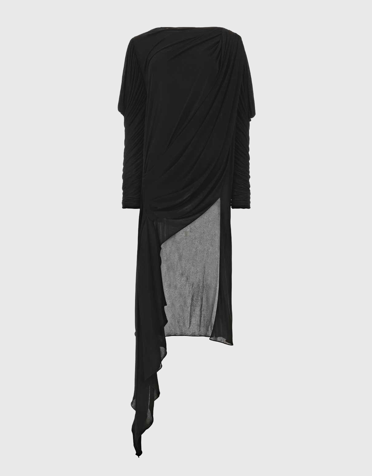 GUCCI Gucci Crepe Asymmetric Draped Mini Dress　グッチ クレープ アシンメトリー ドレープ ミニ ドレス
