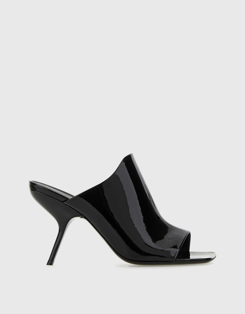 Salvatore Ferragamo Nappa Leather High-Heeled Slide ミュール