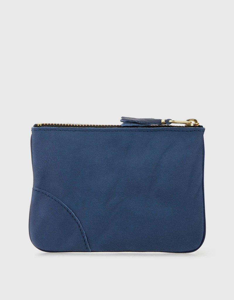 Comme des Garcons Wallet Unisex Washed Calfskin Zipped Wallet