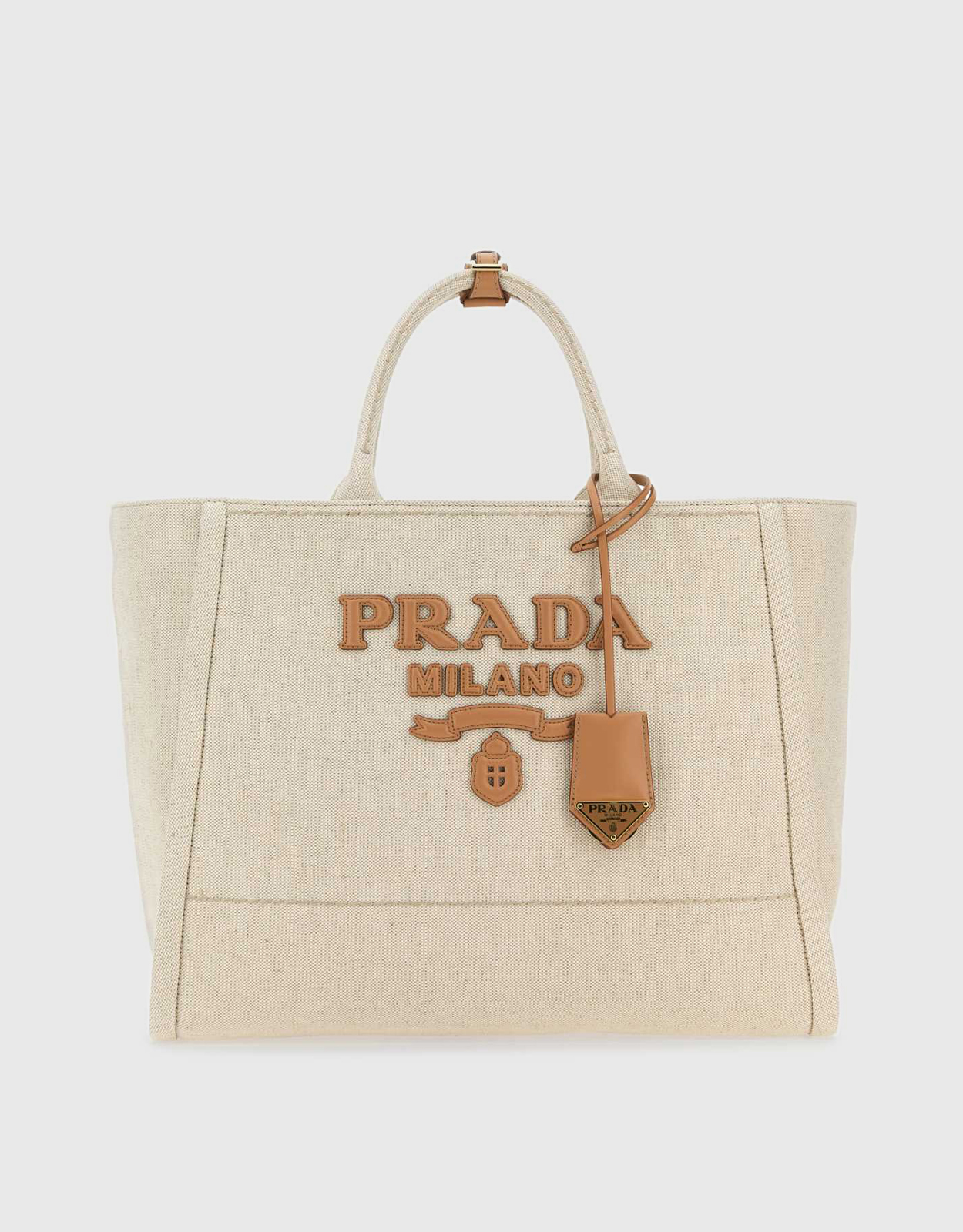 m*】様 PRADA ベージュ トートバッグ Prada Large Logo Handbag (トートバッグ) IFCHIC.COM
