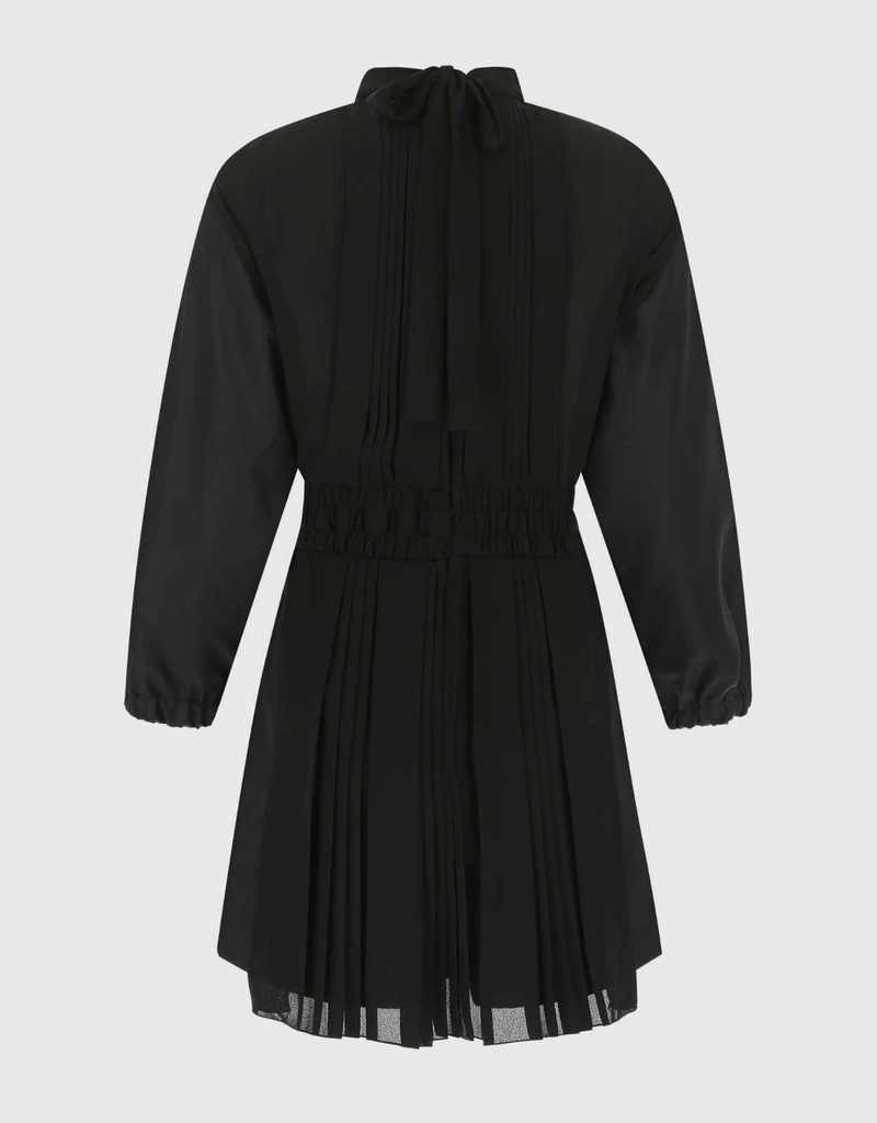 Prada Long Sleeved Pleated Playsuit (ジャンプスーツパンツ) IFCHIC.COM
