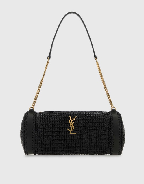 Saint Laurent Cassandre Raffia Leather Shoulder Bag (Shoulder bags